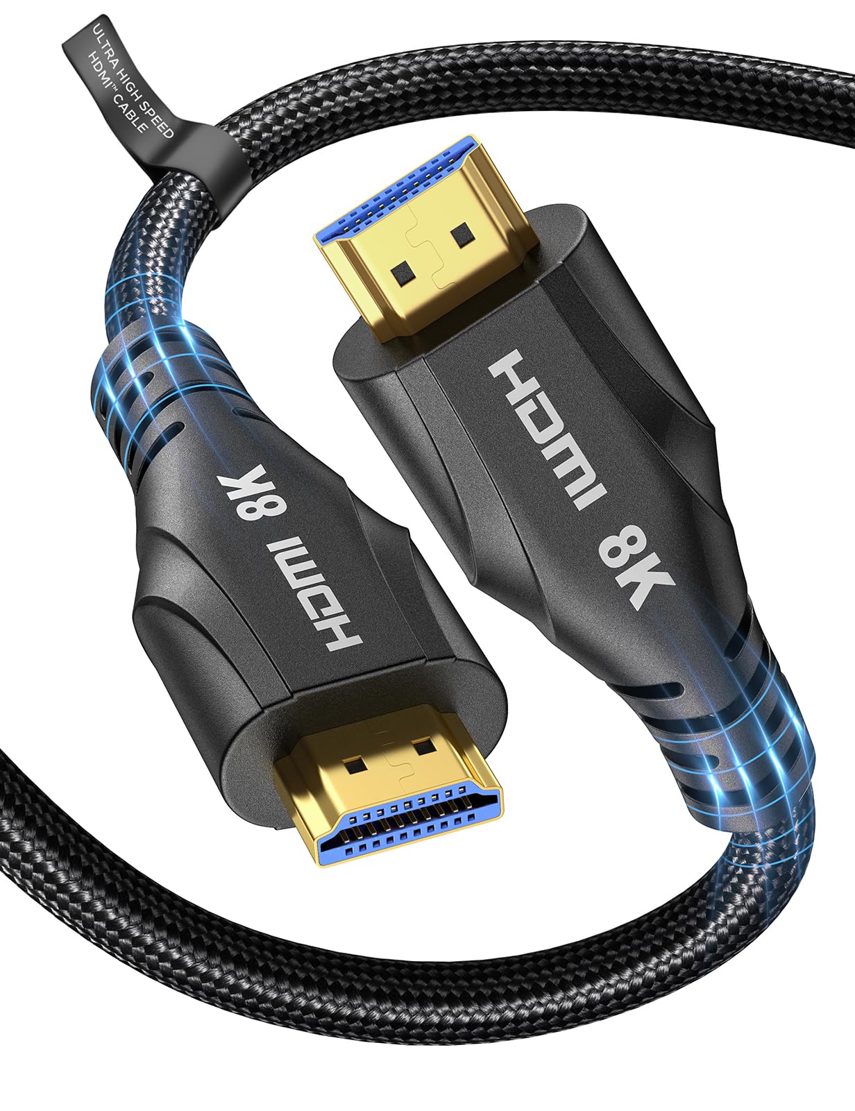 Cratree HDMI Cable 6M,8K High Speed HDMI Cable 4K 120hz 8K 60hz 48Gbps,HDCP 2.3 Dolby Atmos Vision eARC Compatible with HDTV PS5 Xbox Blu-ray Monitor Laptop