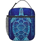 cromcu Insulated Lunch Box for Kids Boys Women Turtle Lunch Box for Work,Picnic,School,Travel,Hiking, Beach or Fishing Polyester Turtle Lunch Bag Sea Turtle