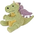 goDog Bubble Plush Dragons Squeaky Dog Toy, Chew Guard Technology - Lime, Large
