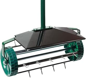 Aireador de césped con rodillo de alta calidad, escarificador: Amazon