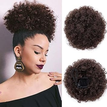 Buy Istunning Hair 4x Afro Puff Drawstring Ponytail Afro Buns
