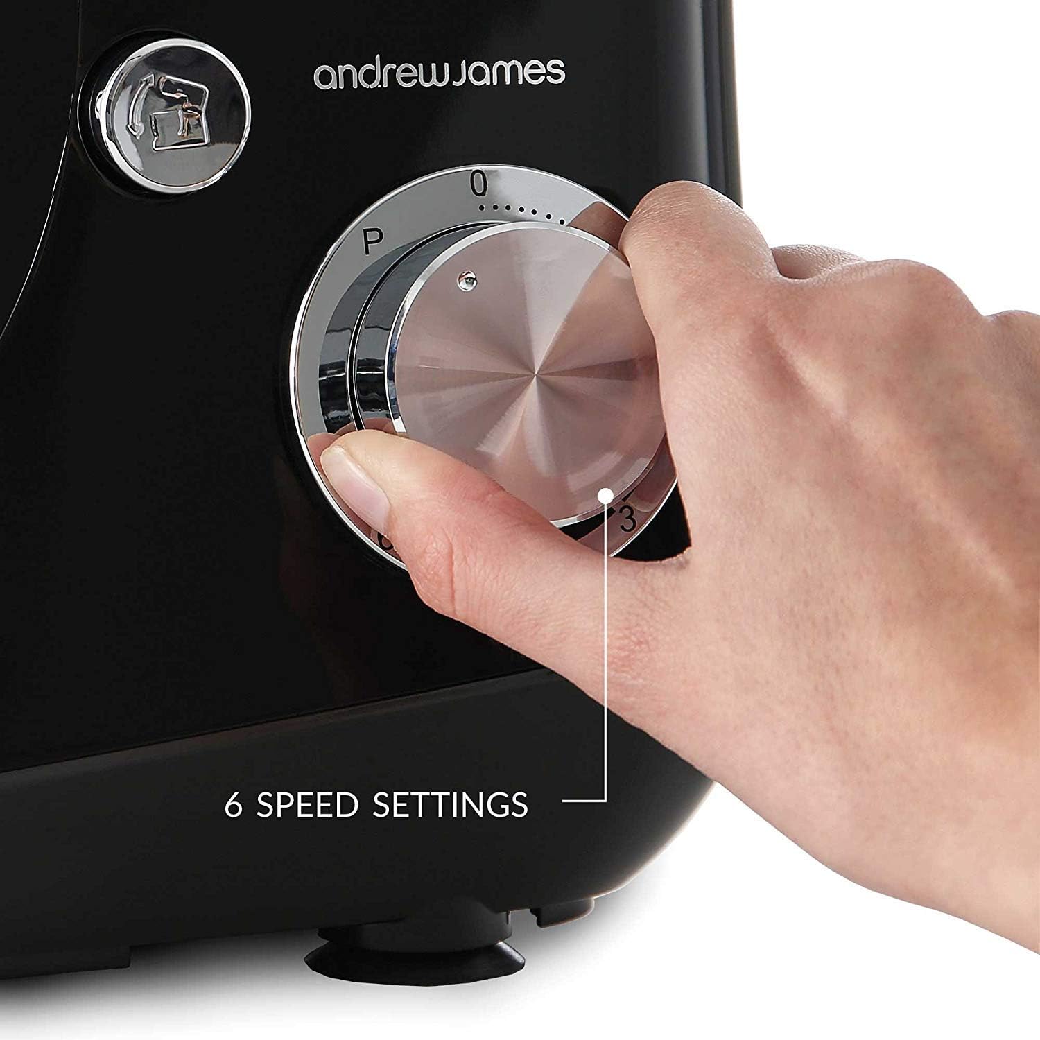 Andrew James Stand Mixer for Baking Food Mixer 1300W Max, Large 5.5 Litre Bowl 6 Speed Pulse Mode - Image 5