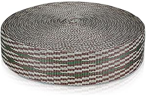 WEBSUKA Polypropylene Webbing Strap 3+Colors – 0.9"& 1"& 2" – 25 33Yards Heavy Duty Webbing Roll, Flat Webbing Strap for Indoor&Outdoor Gear, Climbing, DIY Crafting, Repairing