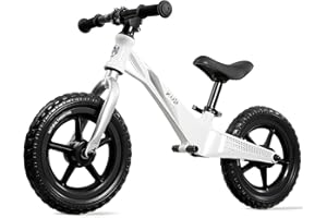 KUB KÜB Toddler Balance Bike, 12 Inch Wheels, Magnesium Super Light Frame, Adjustable Seat, Ages 3 to 5 Years Old