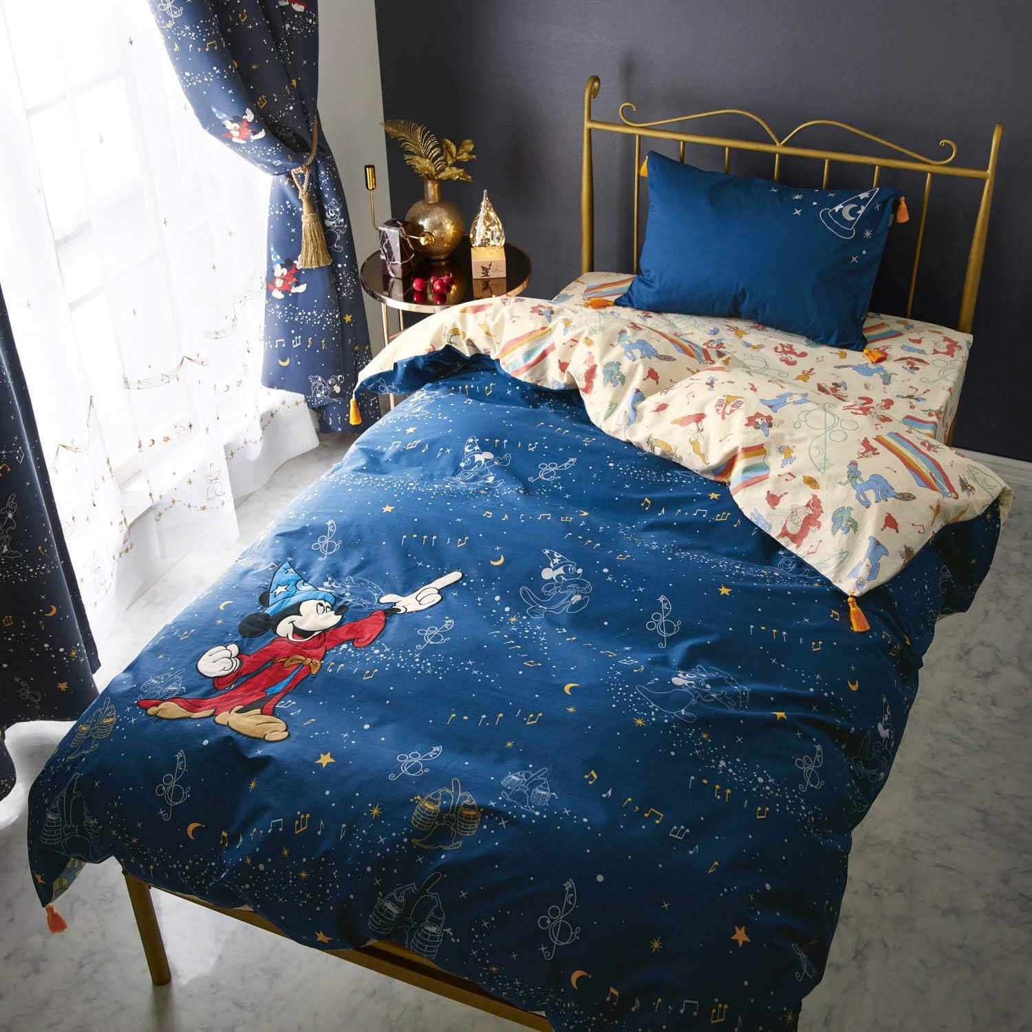 Amazon ベルメゾン ディズニー 掛け布団カバー フリンジ付き 掛けふとんカバー ミッキーマウス シングル 掛けふとんカバー オンライン通販