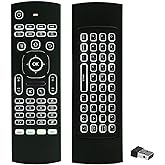 ProChosen 2.4G Backlit Air Mouse Remote, Wireless Keyboard and Infrared Learning for Kodi Android TV Box, Smart TV, PC, HTPC,
