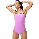 Speedo Womens Swimsuit One Piece Closed Back Thin Strap Hydrobra