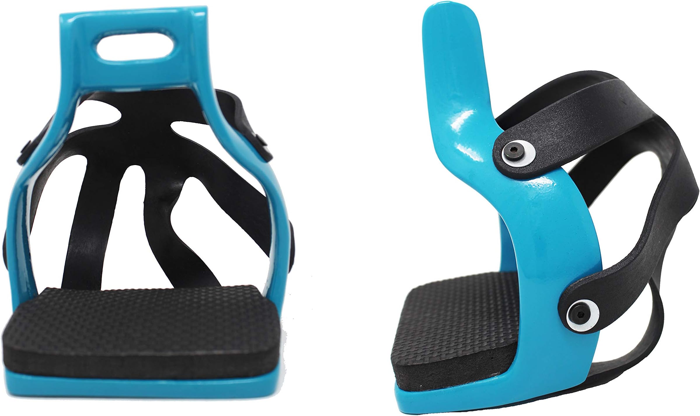 PRORIDER Horse Saddle English Aluminum Endurance Stirrups 4-3/4" Wide Safety Cage 51110TL