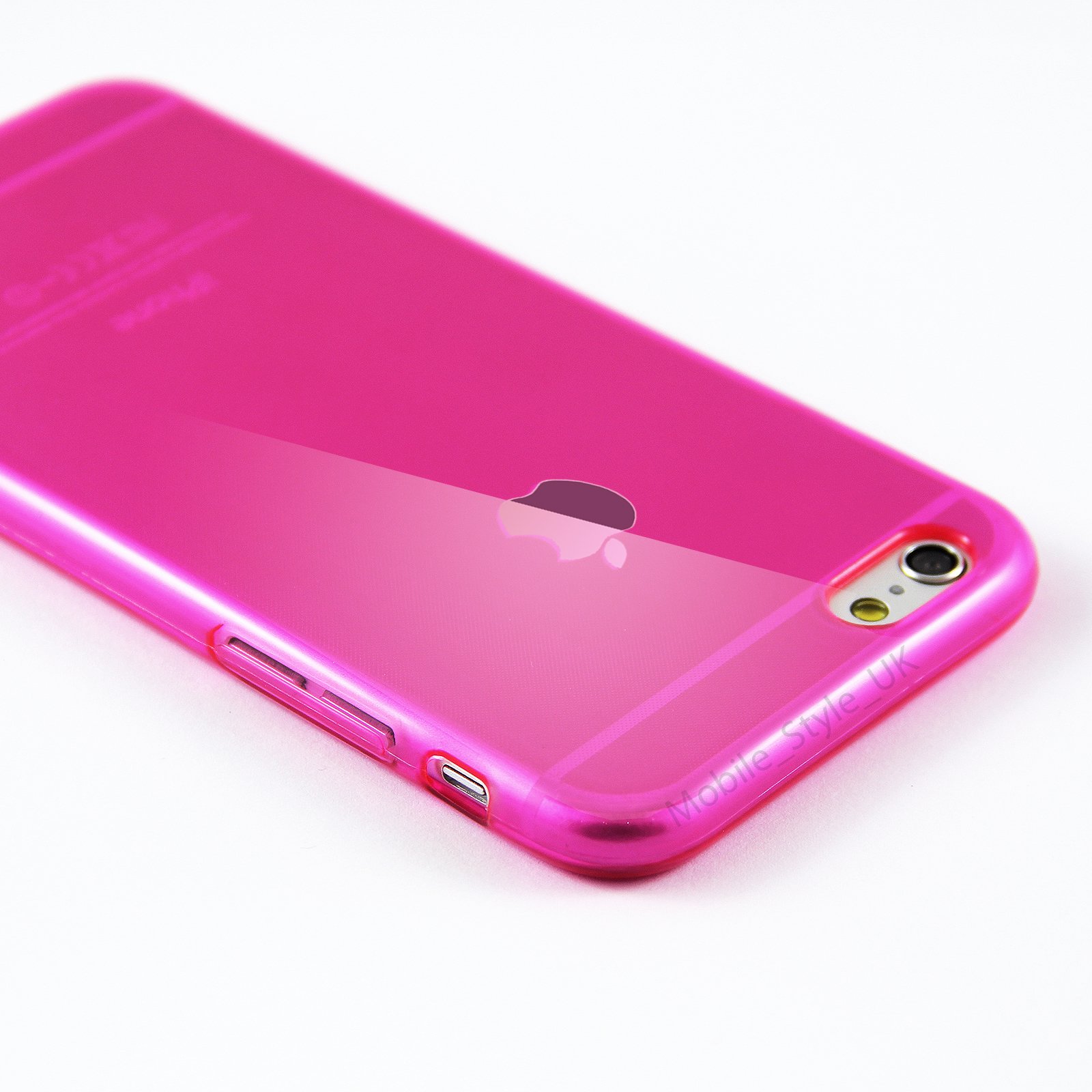 iPhone 6 Case, Transparent Pink Soft TPU Gel Cover and Screen Protector for iPhone 6S/6 [Pink][4.7\