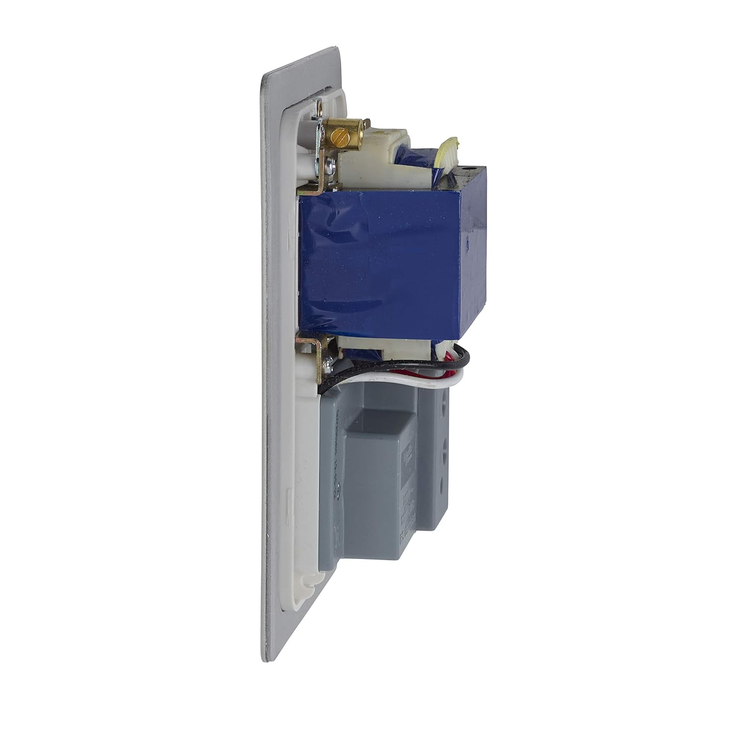 Schneider Electric Ultimate Flat Plate - Shaver Socket, Dual Voltage, 115/230 V, GU7290WSS, Stainless Steel with White Insert - Image 4