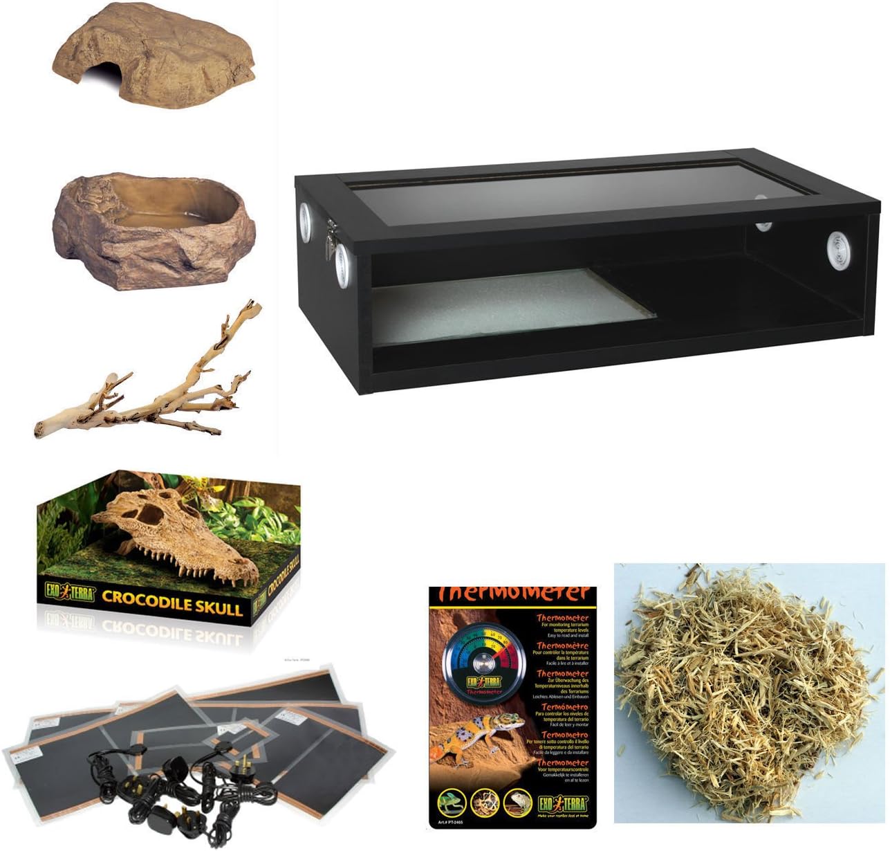 Monkfield Vivarium Corn Snake Starter Kit Black 30 Inch Amazon.co.uk