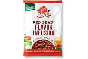 CAMELLIA BRAND Camellia Red Bean Flavor Infusion Seasoning – Authentic Cajun & Creole Spice Blend for Red Beans and Rice, Gumbo, Chili, and Southern Cooking – All-Natural, Non-GMO, No MSG, Vegan-Friendly, 1.8oz Packet (Pack of 2)