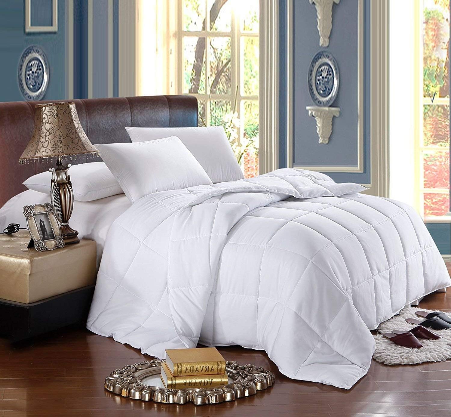 Royal Hotel's King / California-King Size Down-Alternative Comforter - Duvet Insert, 100% Down Alternative Fill: Home & Kitchen