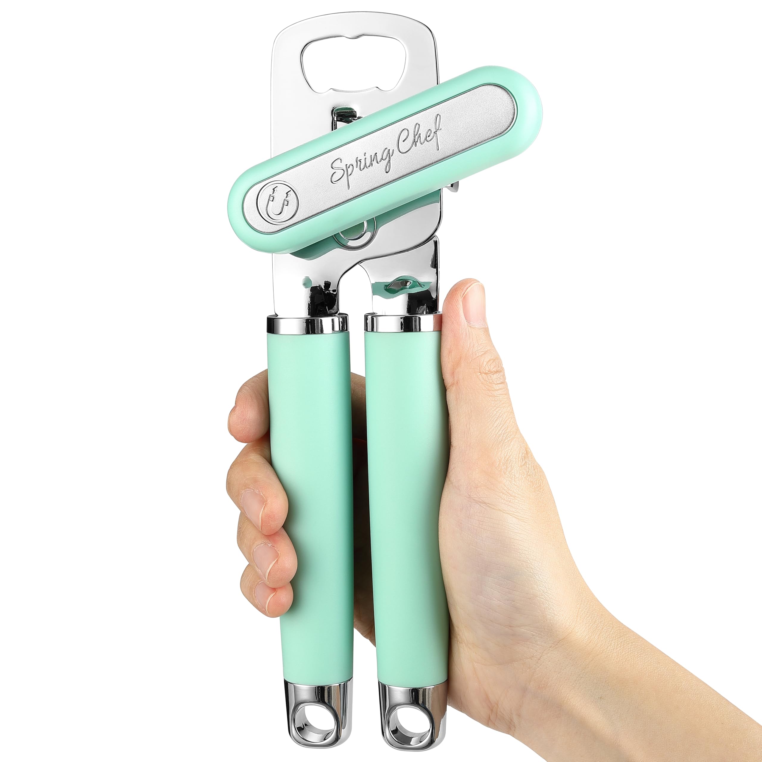 Spring Chef Stainless Steel Can Opener - Manual
