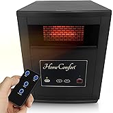 Home Comfort 1500w Infrared Heater - Energy Efficient Space Heater for Year-Round Indoor Warmth, With Thermostat and Remote C
