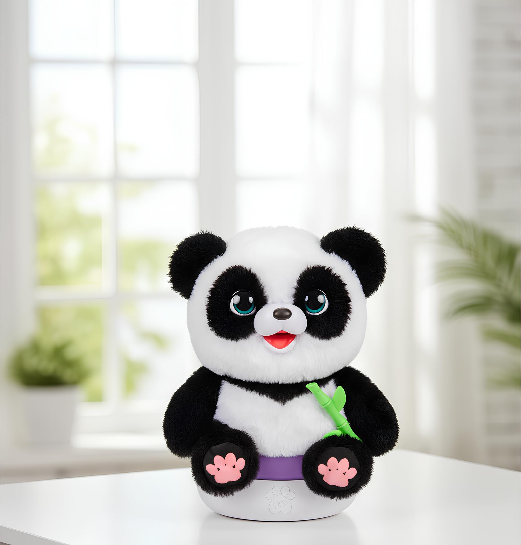 Little Live Pets My Baby Talking Panda ChuChu, Cuddly Panda Toy Plush with 50+ Sounds, Potty Dance, Kick, Feed, Kids Interactive Animal Toys Ages 4+