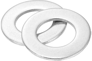 uxcell 2Pcs 1-1/4 Flat Washer, 304 Stainless Steel 1.375" ID x 2.5" OD x 0.165" Thick for Bolt Screw, Factories Repair, Kitch