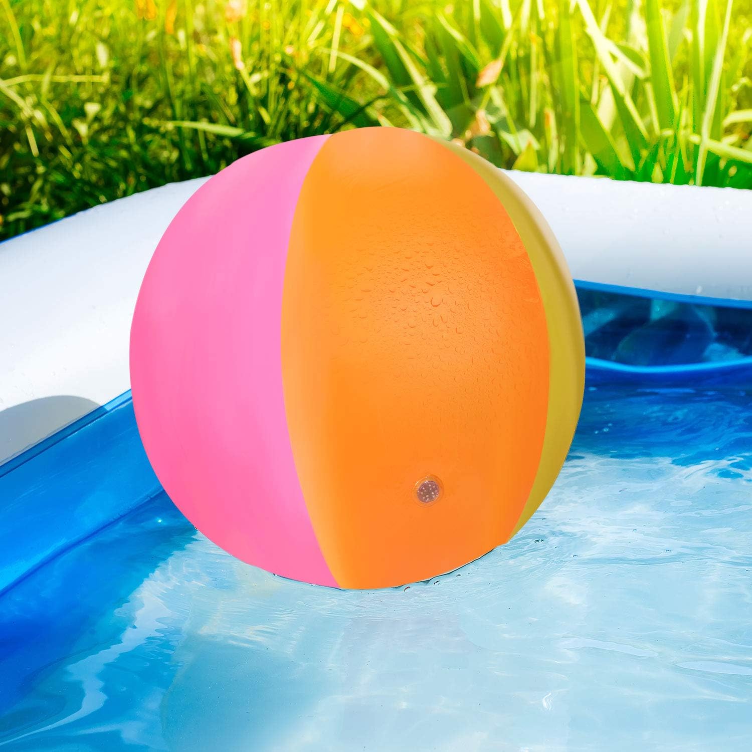 beach ball water sprinkler