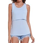 Sosolism Women's Maternity Nursing Tank Tops for Breastfeeding Shirt