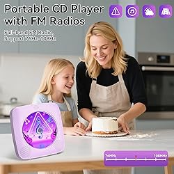 CD Player Portable Bluetooth Rechargeable: CD