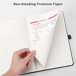 RETTACY Lined Journal Notebook, 320 Numbered