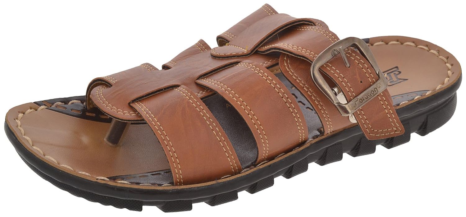 Buy PARAGON Men's Tan PU Slippers (10) at Amazon.in