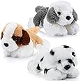 Skylety 7.87 Inches Plush Dog Plush Puppy Dog Stuffed Animal Soft Plush Dog Pillow Toy Fluffy Puppy Set for Girls Kids Dog Theme Party Favor Birthday Baby Room Home Decoration