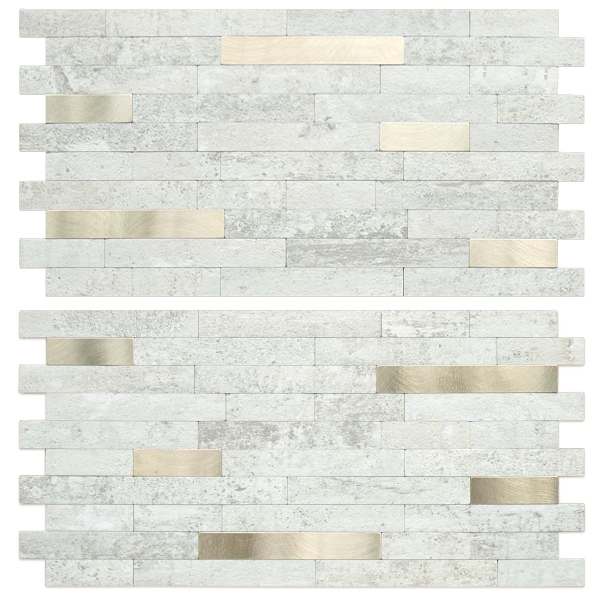 AULIGET 20 Sheets Faux Stone Peel and Stick