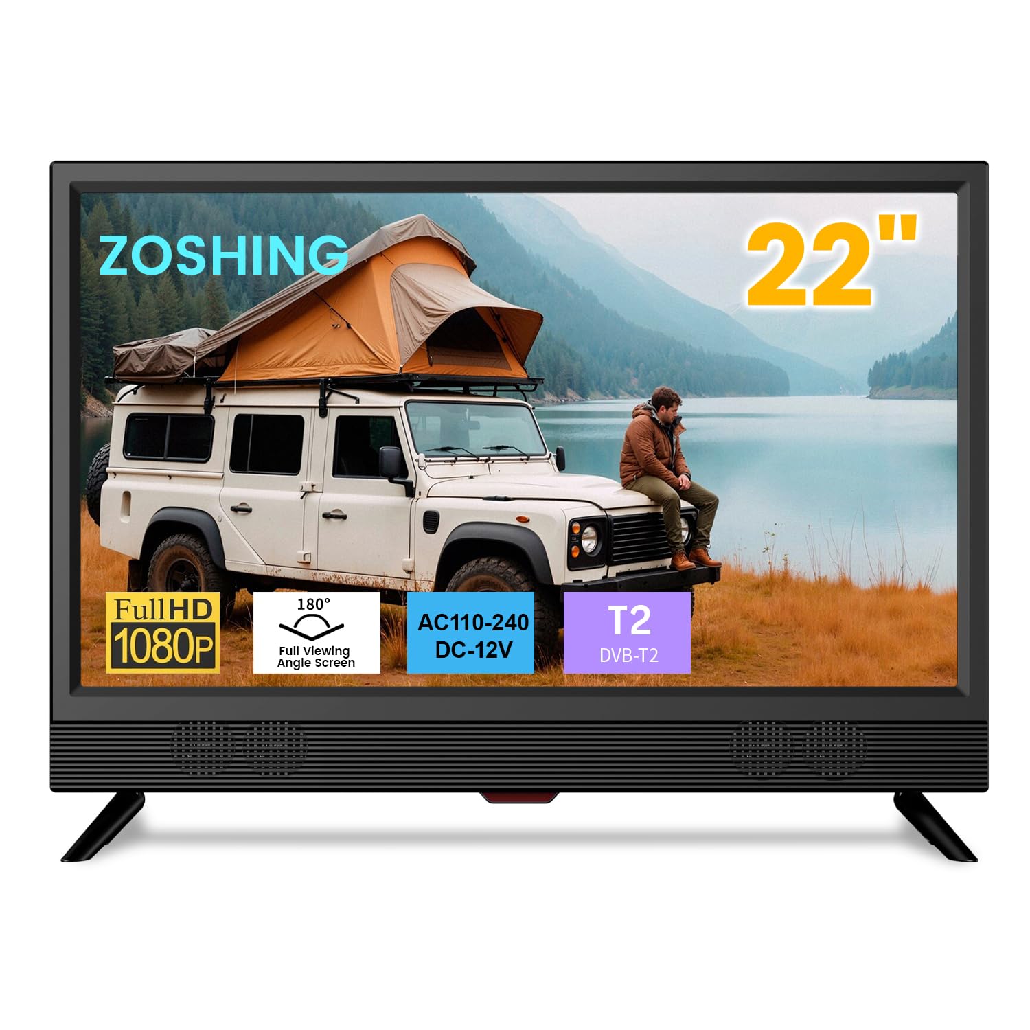 ZOSHING TV 22 inch HD 1080P Screen, Smal...