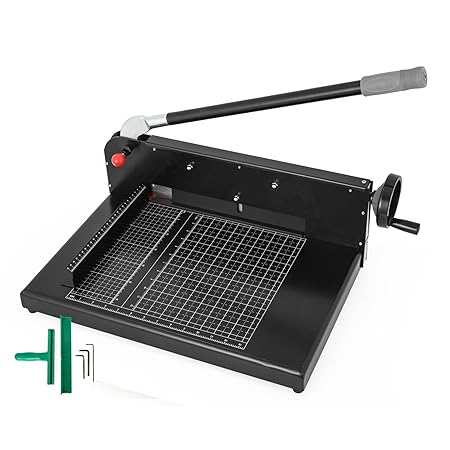 BananaB Stapelschneider 12' A4 Hebelschneider 300 Blatt 45HRC Papierschneider maschine für Büro Hause