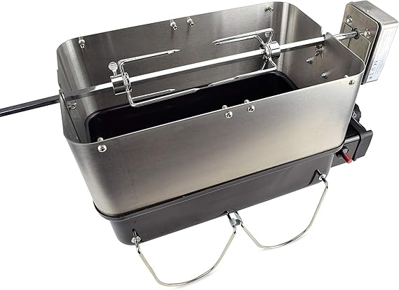 V2 A Stainless Steel Cooking Chamber Expansion For Weber Go Anywhere q Holder Simply Grill With The Weber Go Anywhere Grill Amazon Co Uk Garden Outdoors