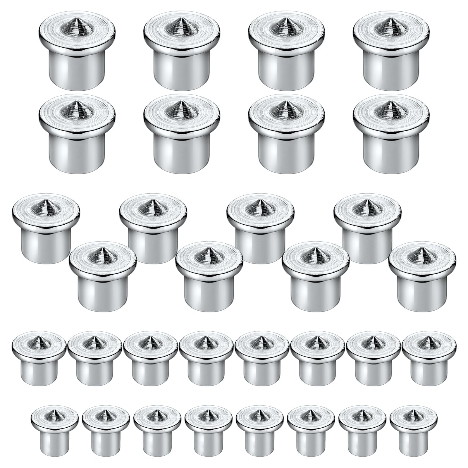 32 Pcs Dowel Pin Center Woodworking Alignment Tool, 6/8/10/12mm Dowel Centre Point Set