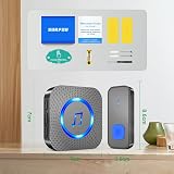 SURFOU Wireless Doorbell Waterproof 1300 ft Long Range 55 Melodies 5 Volume view 7