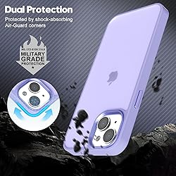 oakxco for iPhone 15 Case Matte Clear, Translucent