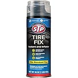 STP Car Tire Inflator and Sealant - for Cars & Truck & Motorcycle Wheels, 19065