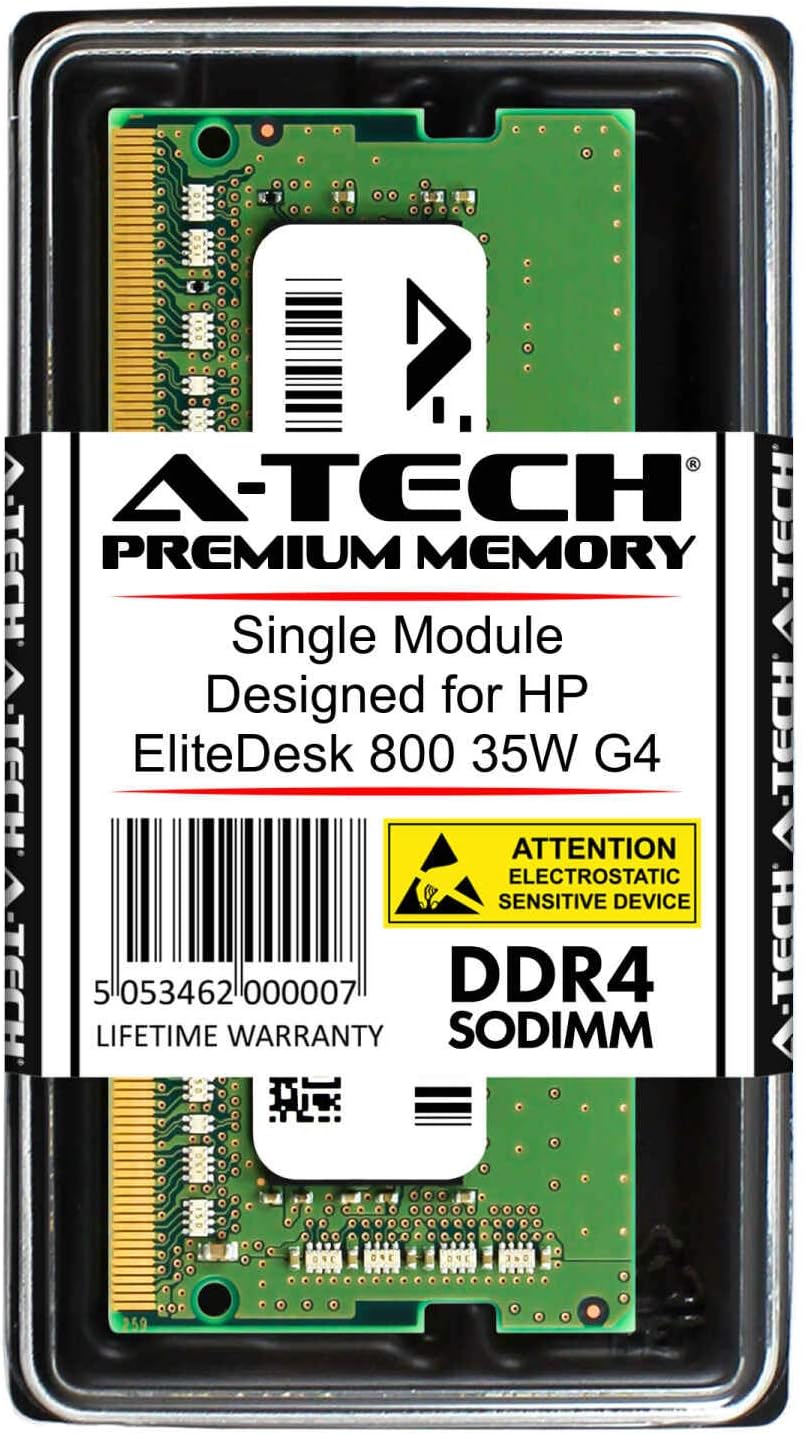 A-Tech 8GB RAM for HP EliteDesk 800 35W G4 | DDR4 2400 SODIMM PC4-19200 1.2V 260-Pin Memory Upgrade Module