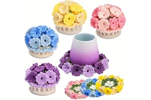 Crochet Kit for Beginners, Crochet Starter Kits, Coaster Flower Knitting Crocheting Kits with Video Tutorials, Complete Croch