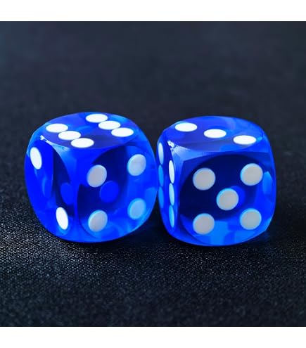 Bescon – dés de précision professionnels, coin rond 9/16 pouces (14.3mm) avec points colorés, points colorés, dés de Backgammon de précision 14.3MM  26