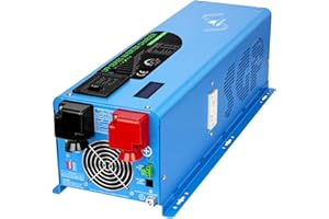 SUNGOLDPOWER 4000W 12V Inverter Charger,Peak 12000W,240Vac Input, 120V/240Vac Output Split Phase,Low Frequency,Pure Sine Wave Inverter, LCD Remote Controller,for Off Grid System(Upgraded Version)