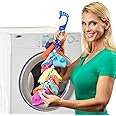 SockDock Sock Laundry Solution for Washing Drying & Storing Socks in Pairs, Clip & Hold Small & Long Socks in Washer Dryer & Closet, 2-Pack (Dark Blue)