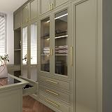 Goldenwarm 30Pack Brass Cupboard Handles Gold Drawer Pulls 458mm Center view 4
