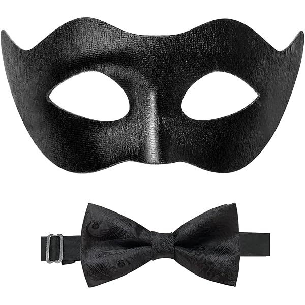 Amazon.com: IDOXE Zorro Black Masquerade Masks Cool Men Fighter