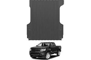 Ecarzo 2024 Upgraded Bed Mat Compatible with 2015-2022 Chevy Chevrolet Colorado/GMC Canyon Accessories 5FT Bed Liner TPE Cargo Mats Heavy Duty Rear Trunk Mat All Weather Protection