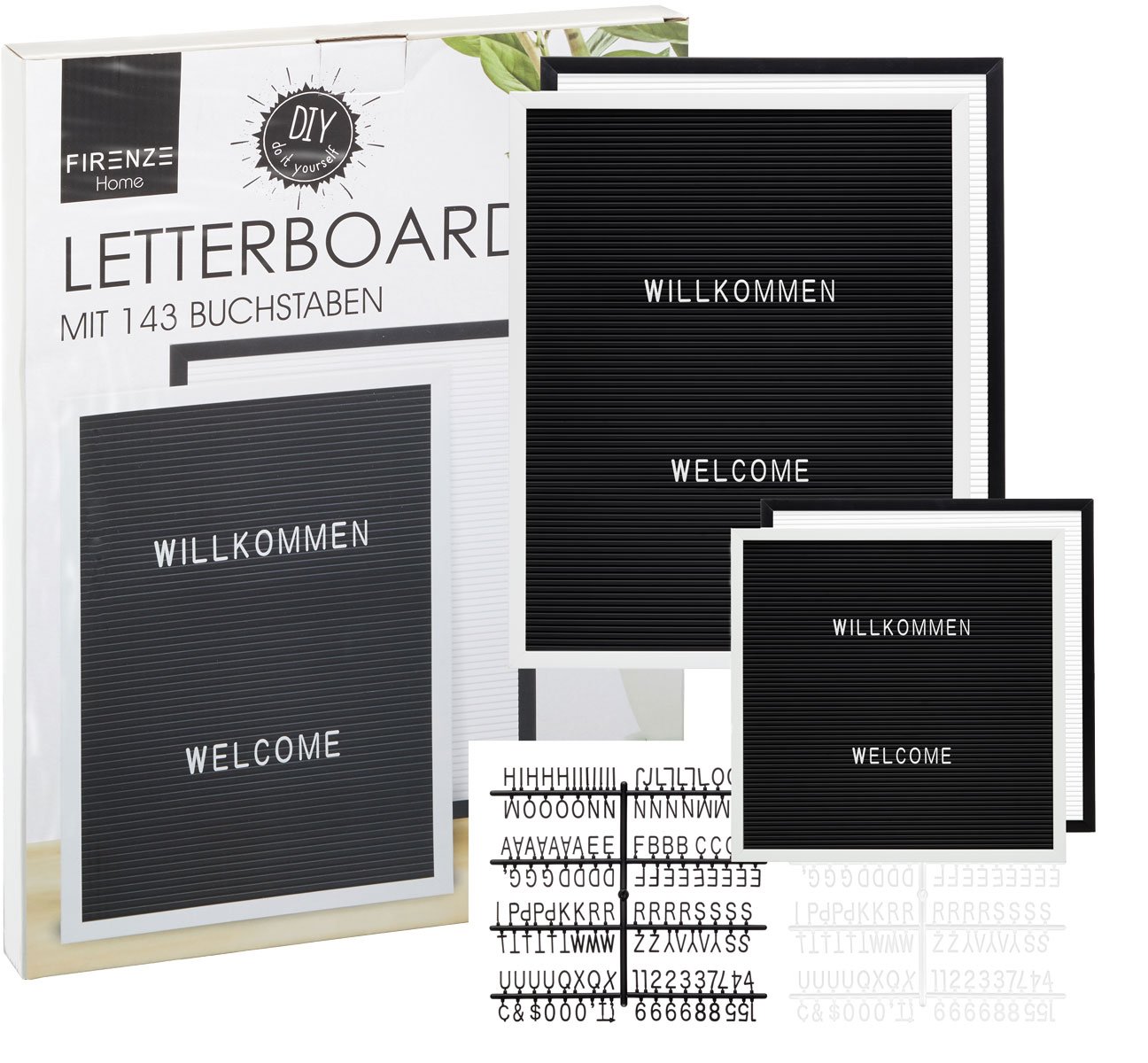 Cepewa Letter Board Stecktafel Memoboard Messageboard Schwarz Oder weiß