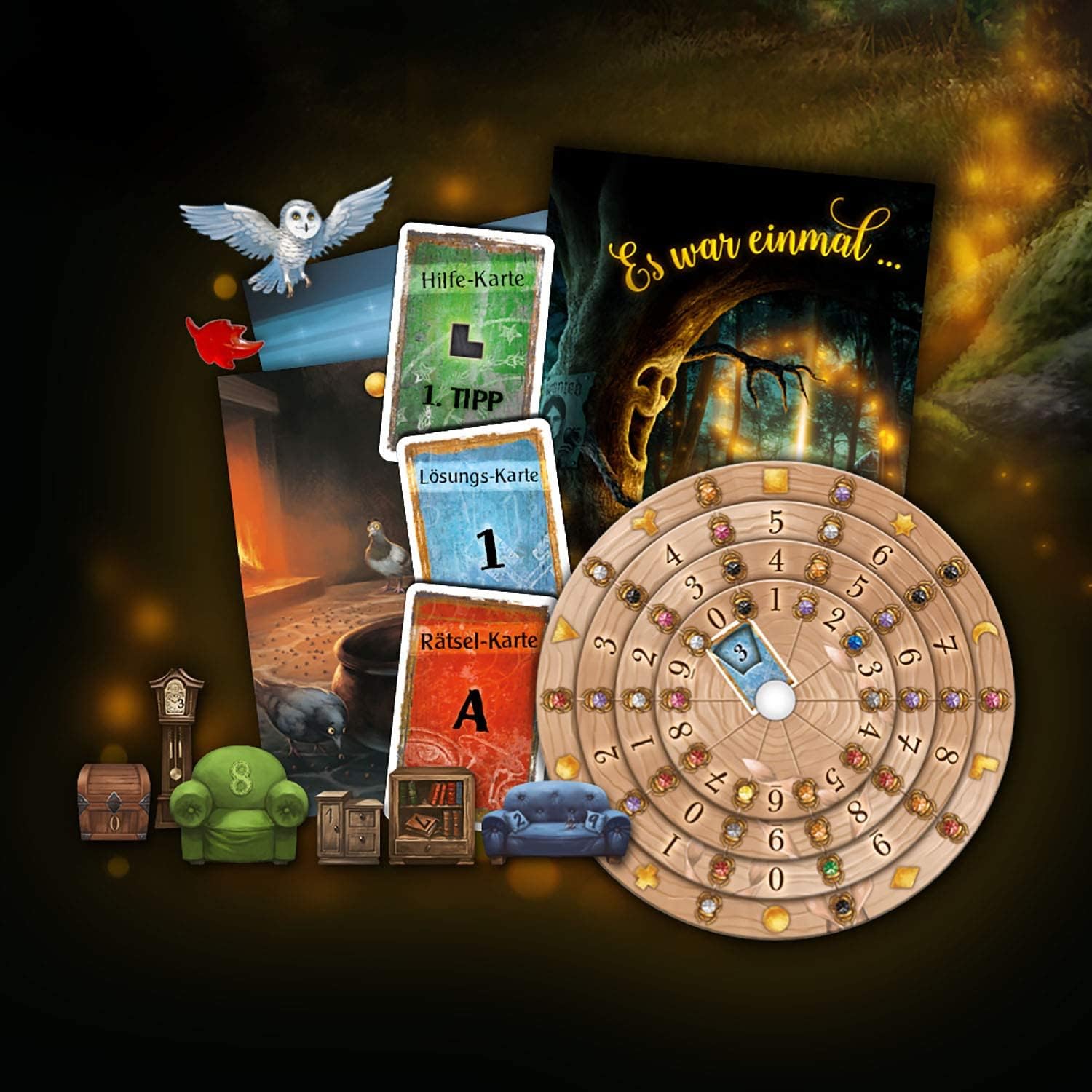 KOSMOS 695149 EXIT - Das Spiel - Der verwunschene Wald, Level: Einsteiger, Escape Room Spiel, EXIT Game für 1 bis 4 Spieler ab 10 Jahre, EIN einmaliges Gesellschaftsspiel 2