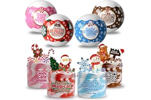 Waybla Stocking Stuffers for Kids – 4 Pack Christmas Slime Kit, Soft Butter Slime Balls, DIY Slime Toys, Xmas Gifts & Classroom Rewards for Boys, Girls & Teens