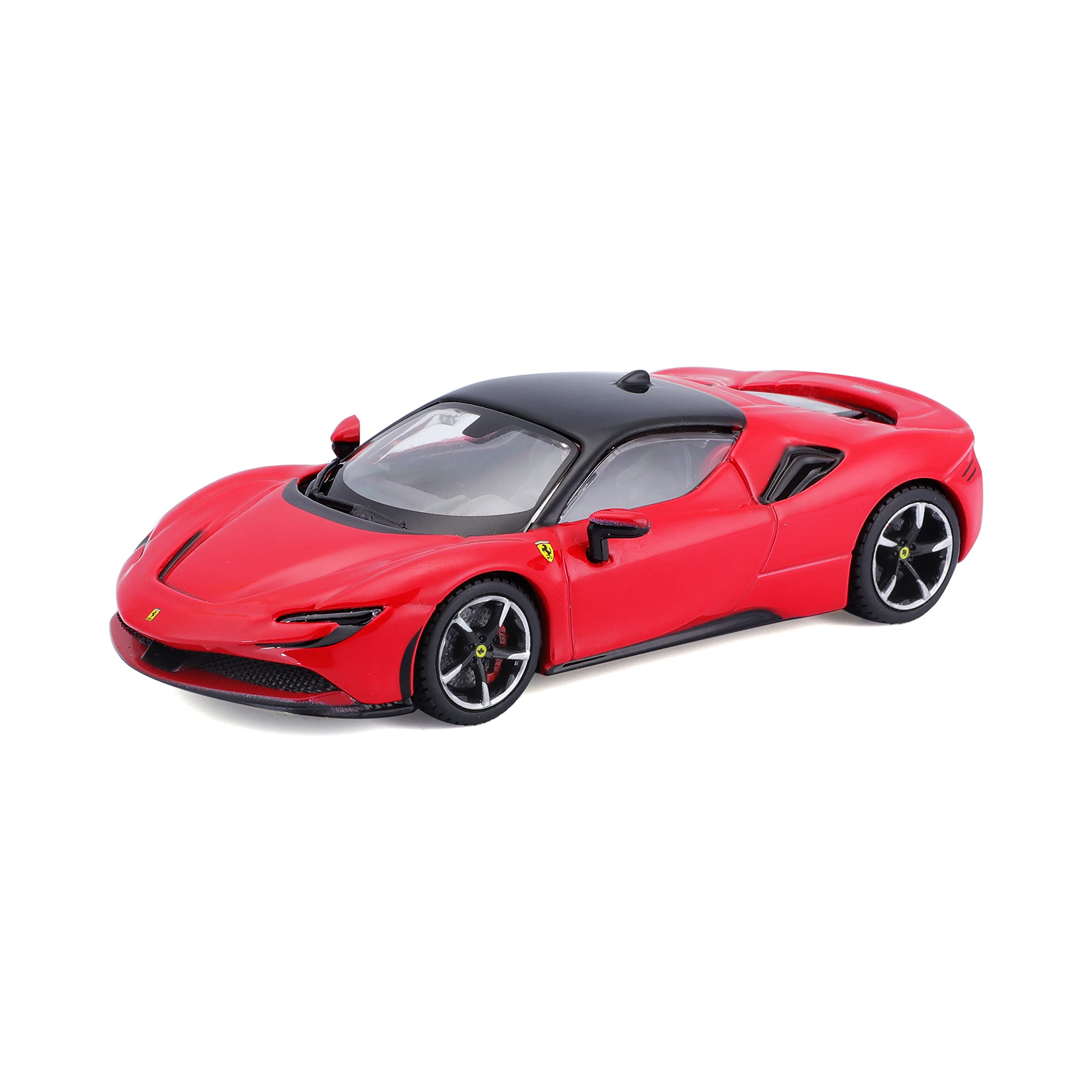 Bburago FERRARI SIGNATURE SF90 STRADALE Super Car – 1:43 Scale – Incredibly Detailed Die-Cast Replica Collectible Model Vehicle, Red