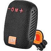 Xbnmex Portable Bluetooth for Bike, IPX5 Waterproof Wireless Traveling Bicycle Speakers, Integrated Design Bicycle Speaker with Loud Sound for Riding, TWS Mini Outdoor Speaker
