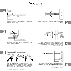 Lepatape 6-1/4in Gold Cabinet Pulls Gold Drawer