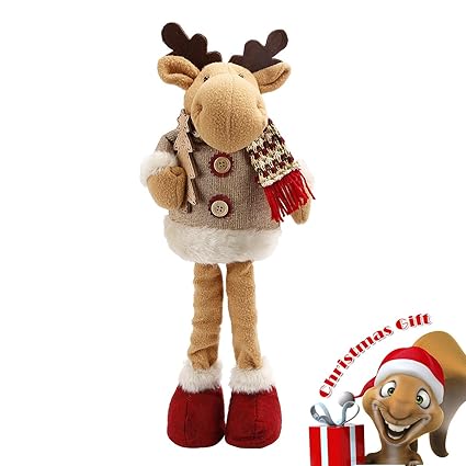 Happon Christmas Standing Figurine Toy Xmas Home Indoor Table